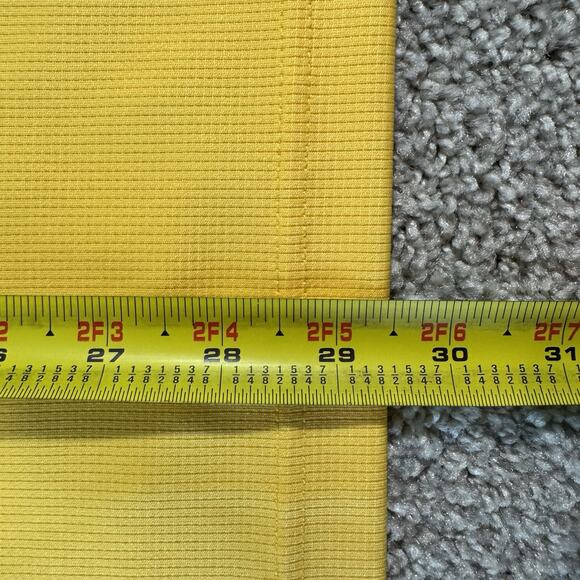 George Polo Shirt Men's XLarge Yellow with Geometric Pattern 100%v Polyester - Picture 7 of 7